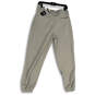 NWT Mens Gray Flat Front Pockets Tapered Leg Baseball Jogger Pants Size M image number 2