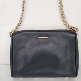 Rebecca MinkOff Black Leather Shoulder Chain Strap Crossbody Bag