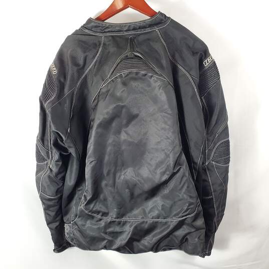 Contra Men Black Motorcycle Leather Jacket 4XL image number 4