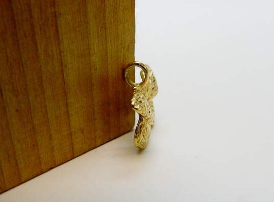 Ethereal 10K Yellow Gold Butterfly Pendant Charm 2.3g image number 4