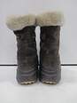 Columbia Brown Insulated Fur Trim Snow Boots Women's Size 8 image number 4