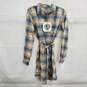 Toad&Co. Re-Form Almond Blue Flannel Shirtdress Women's Size S - NWT image number 1
