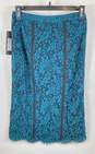 NWT Marciano Womens Green Black Lace Back Zip Straight & Pencil Skirt Size XS image number 1