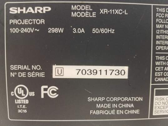 Sharp XR-11XCL Projector image number 7