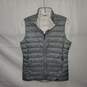 REI Co-Op Gray Full Zip Nylon Down Puffer Vest Jacket Size S image number 1