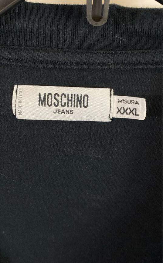 Moschino Jeans Women Black Logo Long Sleeve Shirt 4X image number 3