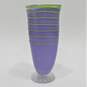 Whimsical Purple and Green Handmade Vase image number 1