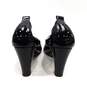 Chanel Women’s Escarpins Black Scrunch Pumps Size 37.5 with Pouch, Box & COA image number 7