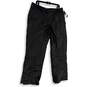 NWT Mens Black Flat Front Pockets Straight Leg Ski Pants Size X-Large image number 1