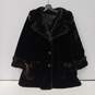 Women's Black & Brown Borgazia Russel Taylor Faux Fur Coat ( Size Not Marked ) image number 3