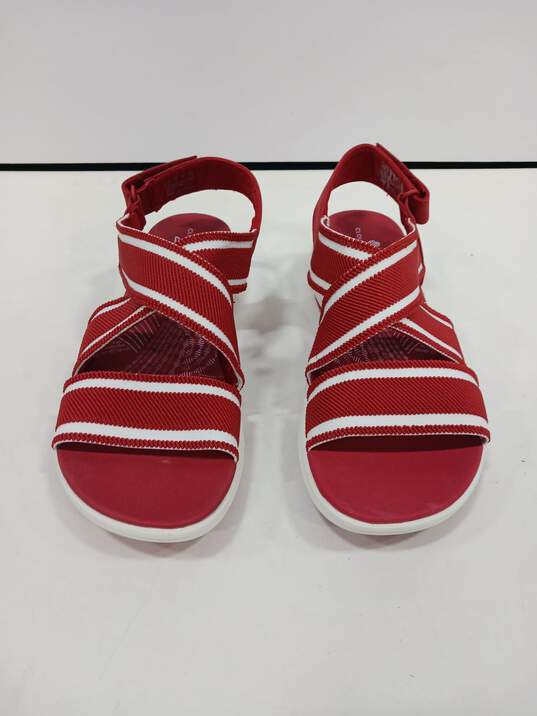 Clarks Women's Mira Lily Red Sandals Size 8 image number 1