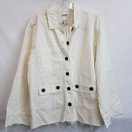 thepatriciabright The Drop ivory oversized button up cotton jacket XS