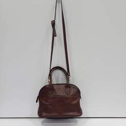 A.D. Firenze Brown Genuine Leather Top Handle Purse