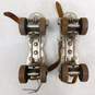 Vintage  Lot of 3 Pair Metal Roller Skates Adjustable  W/ Skate Key image number 7