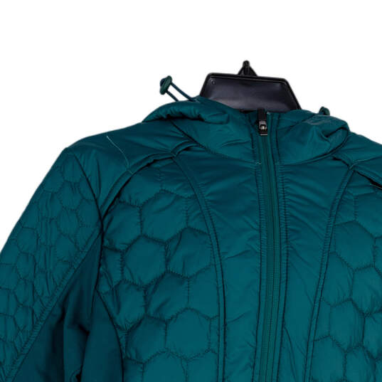 NWT Womens Teal Elliot Quilted Athleisure Full-Zip Jacket Size Large image number 3
