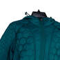 NWT Womens Teal Elliot Quilted Athleisure Full-Zip Jacket Size Large image number 3