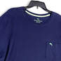 Mens Blue Short Sleeve Crew Neck Regular Fit Pullover T-Shirt Size 2XLT image number 3