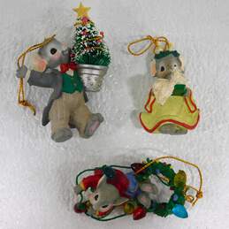 Assorted Vintage Mousekins Christmas Ornaments Holiday Figurines Decor alternative image