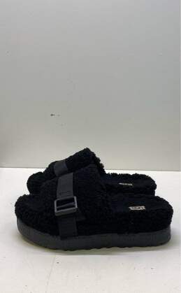 UGG Fluffita Shearling Slip On Flatform Slippers Black 8