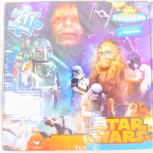 Sealed Star Wars Panorama Puzzle 3 Puzzles Jigsaw 211 Pieces Total image number 3