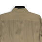 NWT Womens Beige Spread Collar Long Sleeve Button-Up Shirt Size Medium image number 4