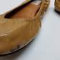 Authenticated Lanvin Brown Patent Leather Women's Ballet Flats image number 7