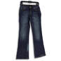 Womens Blue Denim Medium Wash 5-Pocket Design Bootcut Leg Jeans Size 5 image number 1