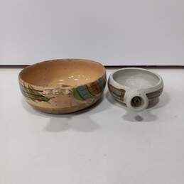 Pair Of Clay Bowls WIth Handles alternative image