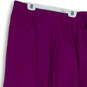 Womens Purple Flat Front Stretch Side Zip Comfort Long Maxi Skirt image number 4
