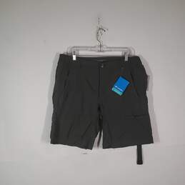 NWT Mens Palm Peak Omni-Wick Flat Front Belted Cargo Shorts Size 38
