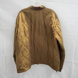 Filson Cotton Blend Tan Quilted Snap Button/Zip Up Jacket Size 2XL alternative image