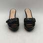 Coach Womens Black Open Toe High Wedge Heel Slip On Slide Sandal Size 5 image number 3