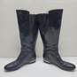 Isola Melino Knee High Leather Riding Boots Black Size 8M image number 3
