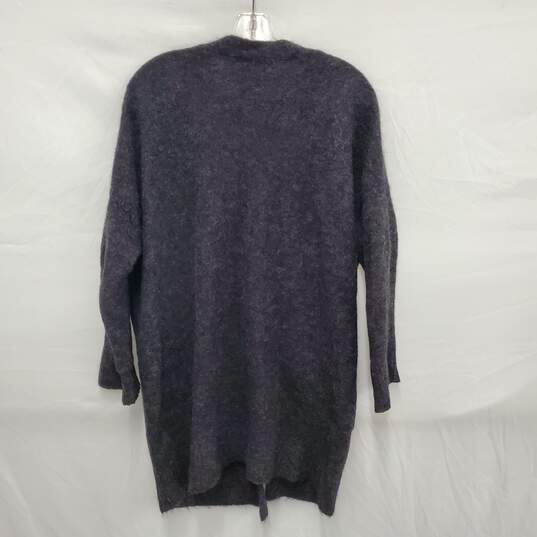 Eileen Fisher WM's 100% Italian Wool Gray Cardigan Sweater Size XXS image number 2