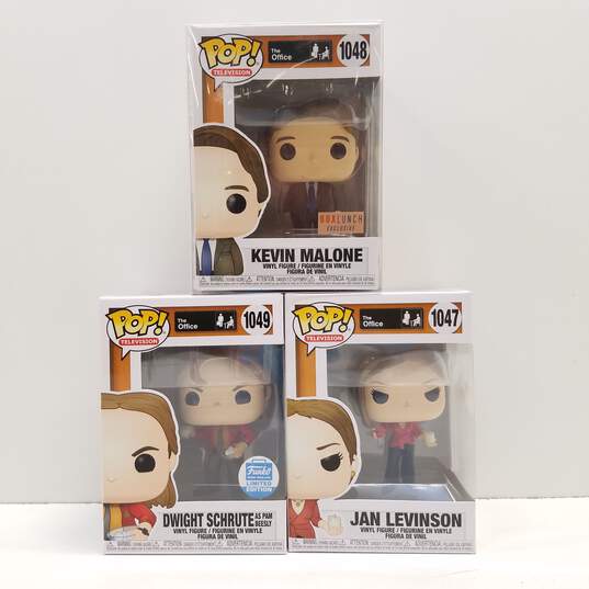 Funko Pop Television The Office Bundle Lot of 3 Vinyl Figures IOB image number 1