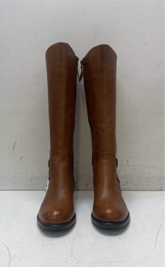 Franco Sarto Pristine Brown Riding Boots Women's Size 9 image number 3