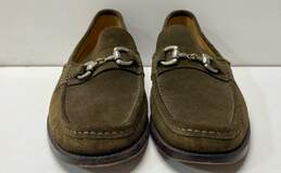 Cole Haan Olive Green Suede Buckle Loafers Shoes Men's Size 10.5 M alternative image