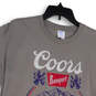 Mens Gray Coors Banquet Short Sleeves Crew Neck Pullover T-Shirt Size L image number 3