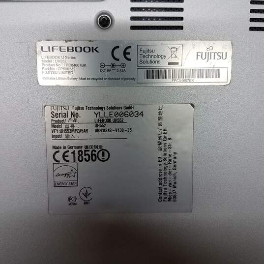 Fujitsu LIFEBOOK UH552 13in Laptop Intel i3-3217U CPU 4GB RAM NO HDD image number 7