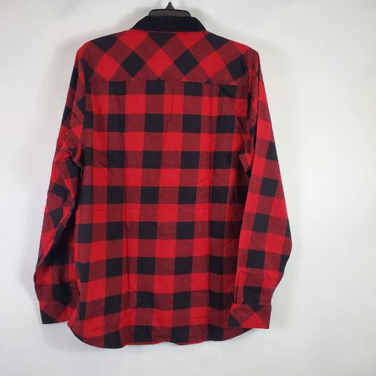Carhartt Men Red Buffalo Plaid Button Up L NWT image number 2
