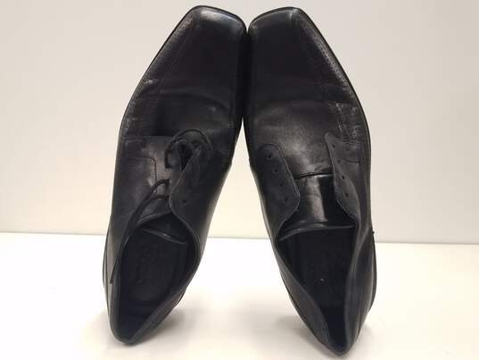 ECCO Black Leather Lace Up Oxford Shoes Men's Size 44 image number 8
