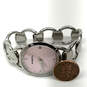 Designer Fossil ES-1356 Rhinestone Dial Stainless Steel Analog Wristwatch image number 2