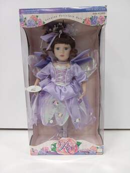 Vintage Victorian Rose Collection Genuine Porcelain Doll IOB
