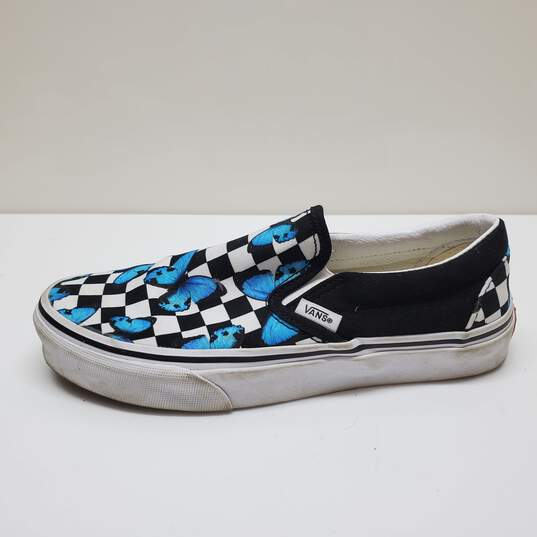 Vans Womens Classic Slip-On Black Skateboarding Shoes Size 5.5 image number 3