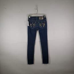 Womens Medium Wash 5 Pocket Design Denim Skinny Leg Jeans Size 26 alternative image