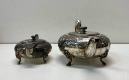 E.G. Webster & Son Plate Sliver Tea Pot and Creamer Set alternative image