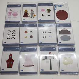 Lot of 12 QuicKutz Embossed Cutting Dies For Paper Dolls
