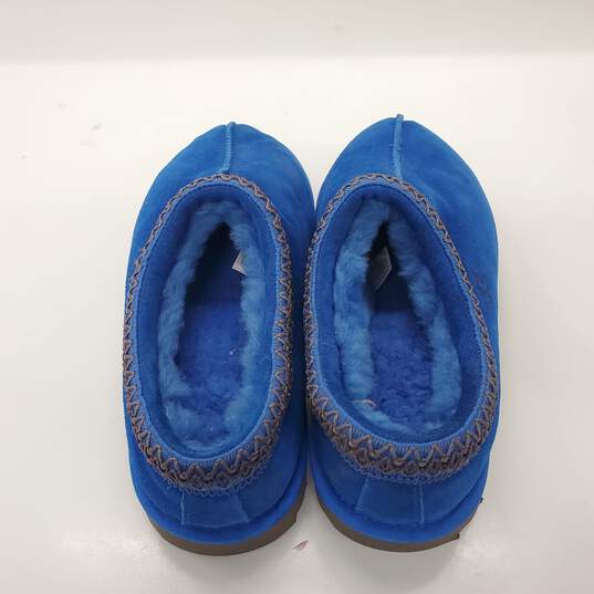 UGG Women's Tasman Blue Sheepskin Slip On Shoes Size 9 image number 3