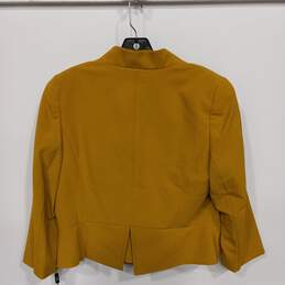 Tahari Women's Curry Yellow Blazer Size 12 NWT alternative image