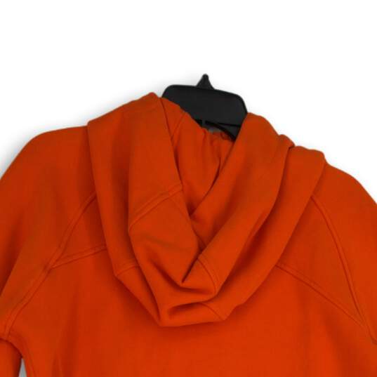 Lululemon Womens Scuba Orange Long Sleeve Cropped Full Zip Hoodie Size 10 image number 4
